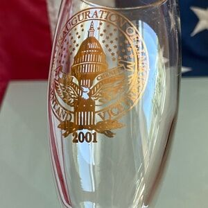 Champaign Glasses 2001 Inauguration of George W. Bush EUC